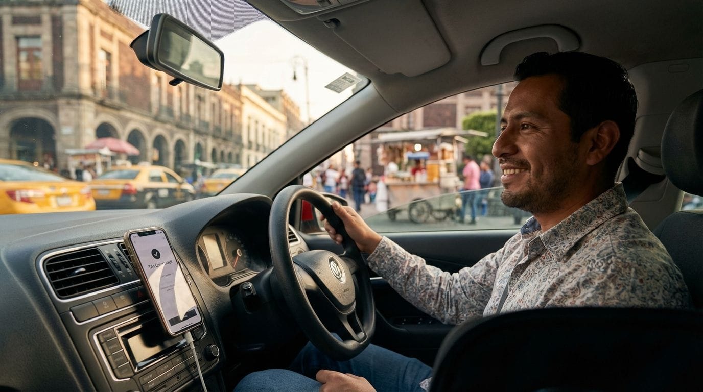 Conductor de plataforma digital en CDMX